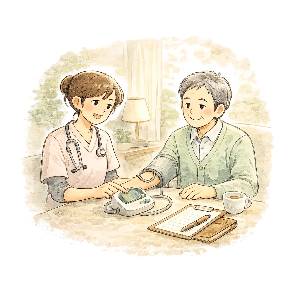 Medical care tools illustration
