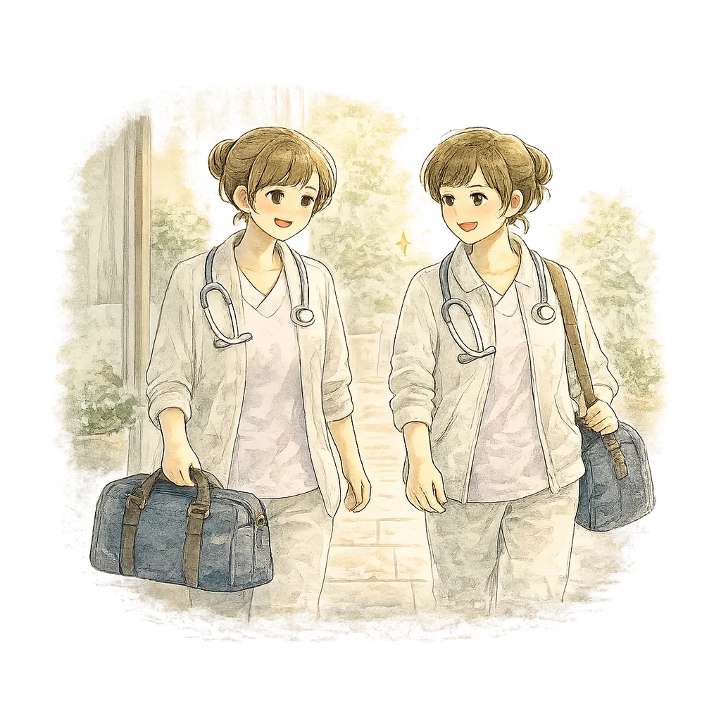 Recruit workstyle watercolor illustration