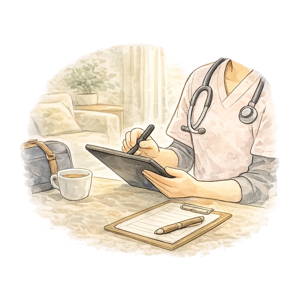 Nurse consultation illustration
